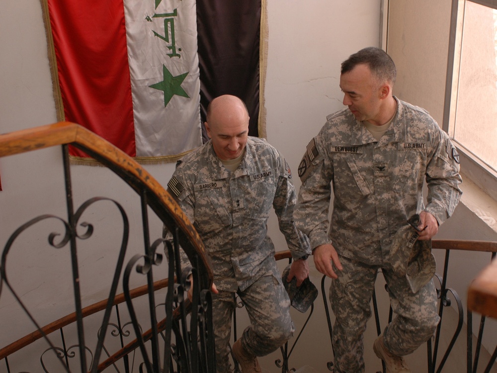 Former Fort Polk commanding general visits Patriots in Baghdad