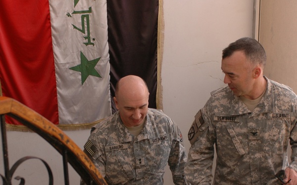Former Fort Polk commanding general visits Patriots in Baghdad
