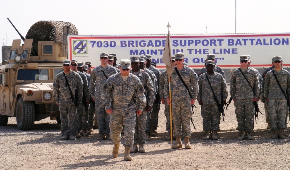 703rd Brigade Support Battalion captain completes third command in three years