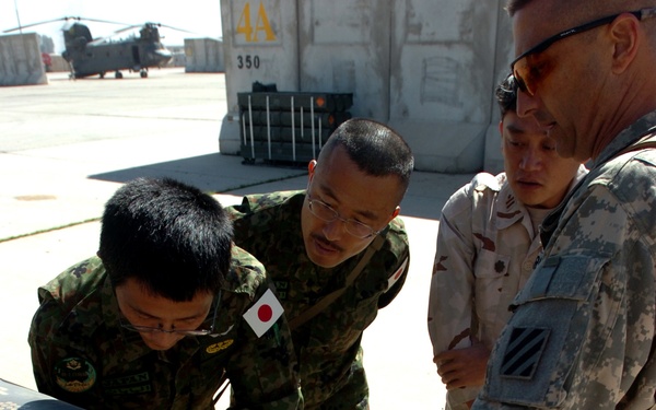 Japanese army soldiers visit 3rd CAB