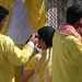 Detainees inside Camp Cropper