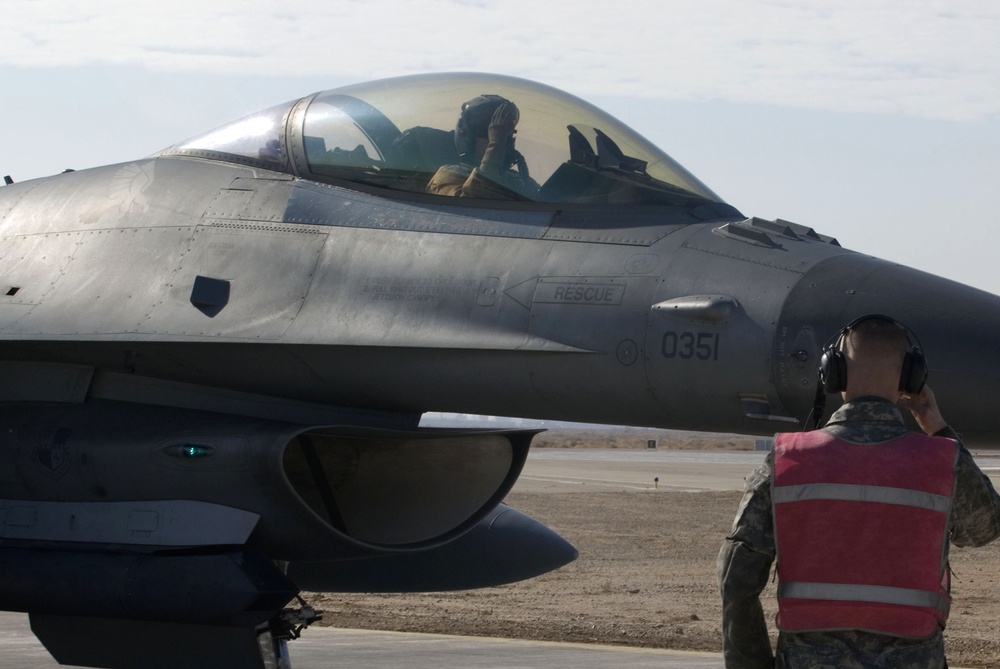 Airmen are 'bombarded'