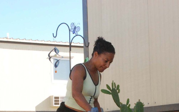 Cuzco Barracks Resident Brightens Lives With Colorful Garden