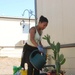 Cuzco Barracks Resident Brightens Lives With Colorful Garden