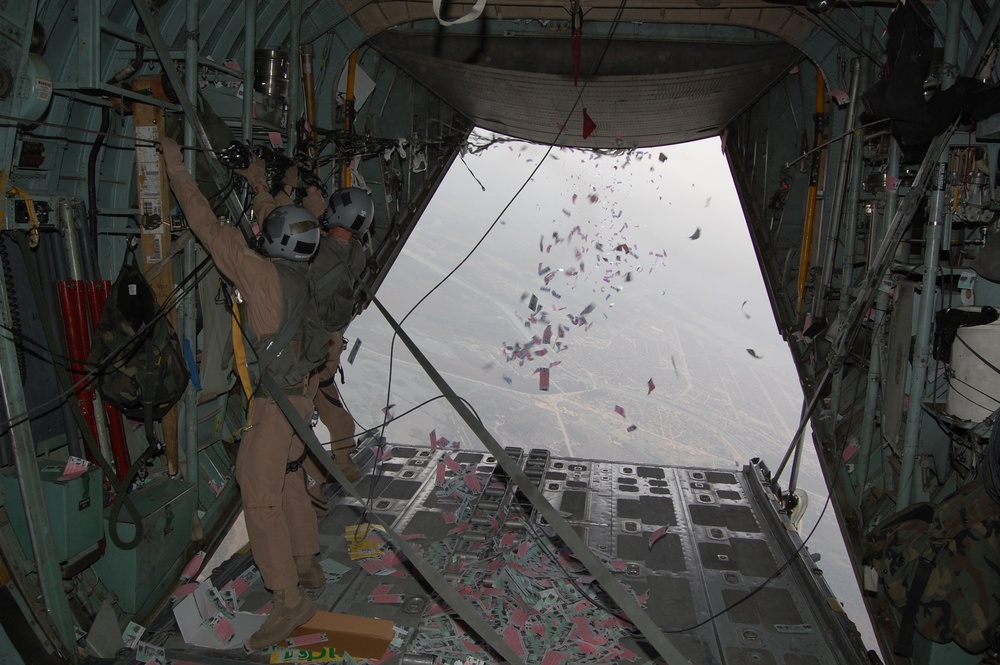 Airmen aid coalition ground forces one leaflet at a time