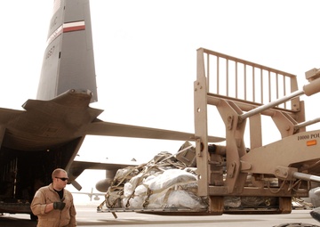 737th Expeditionary Airlift Squadron transporting coaliition forces