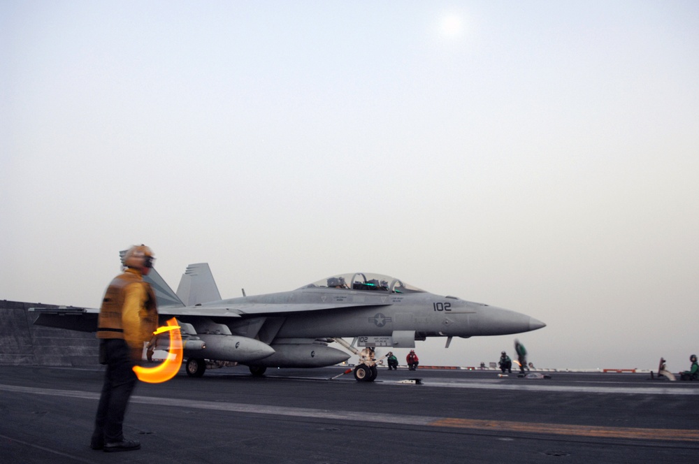 flight deck of the USS John C. Stennis