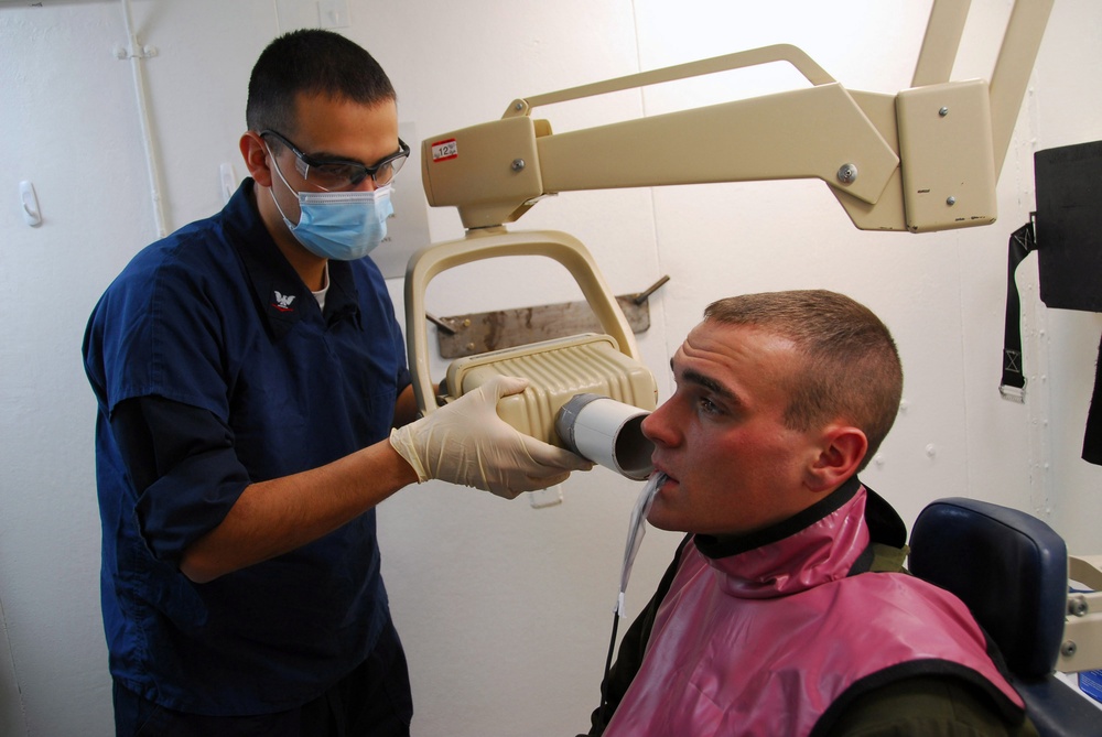 DVIDS Images dental Xray aboard aircraft carrier USS Nimitz