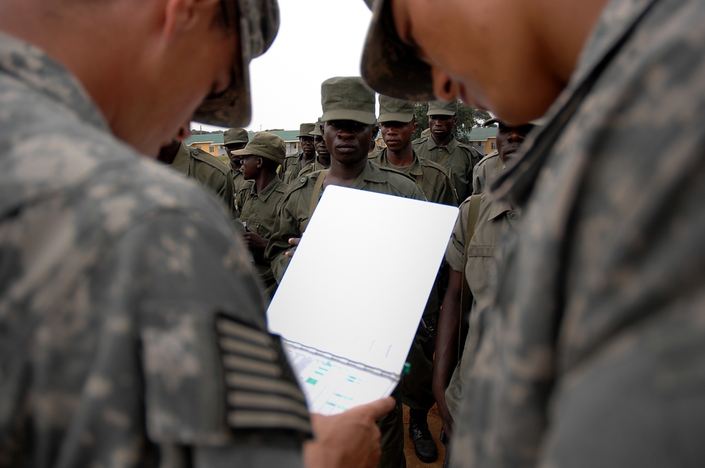 Ugandan Soldiers in Training