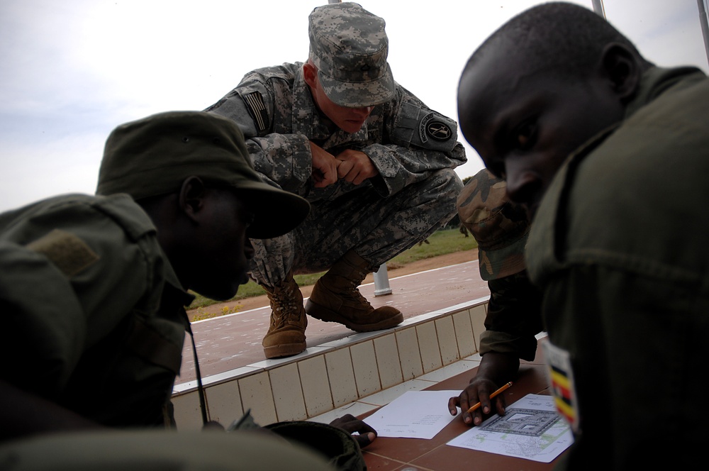 Ugandan Soldiers in Training