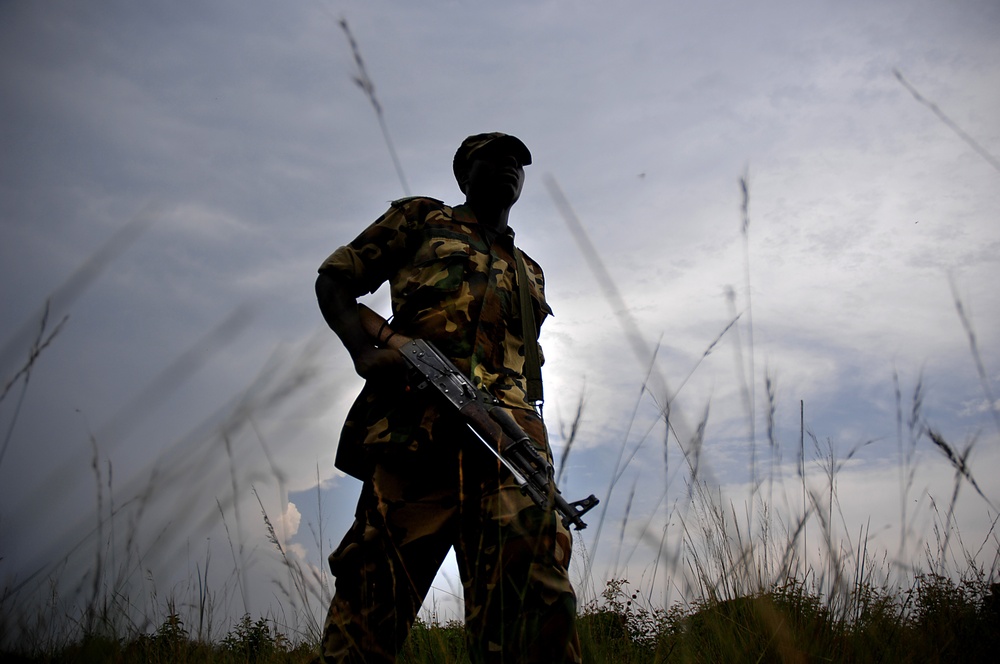 Ugandan Soldiers in Training