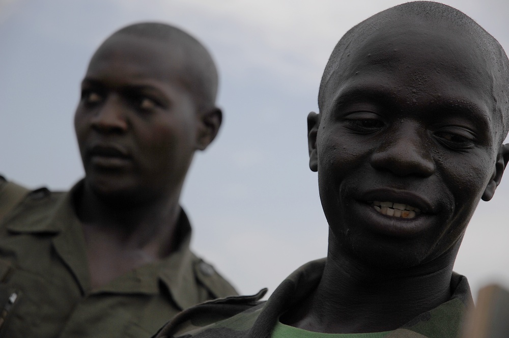 Ugandan Soldiers in Training