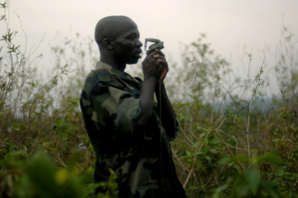 Ugandan Soldiers in Training