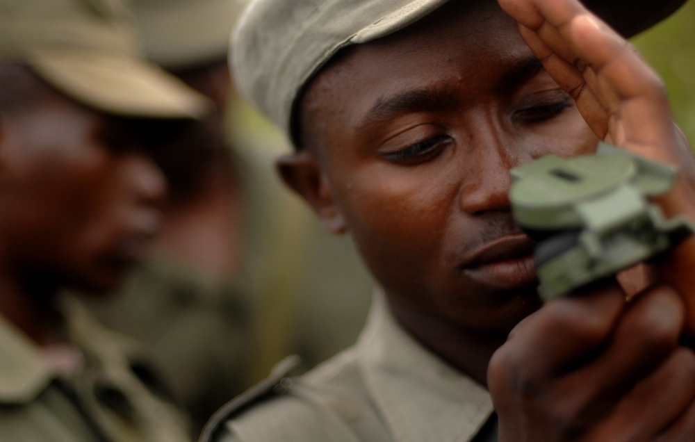 Ugandan Soldiers in Training