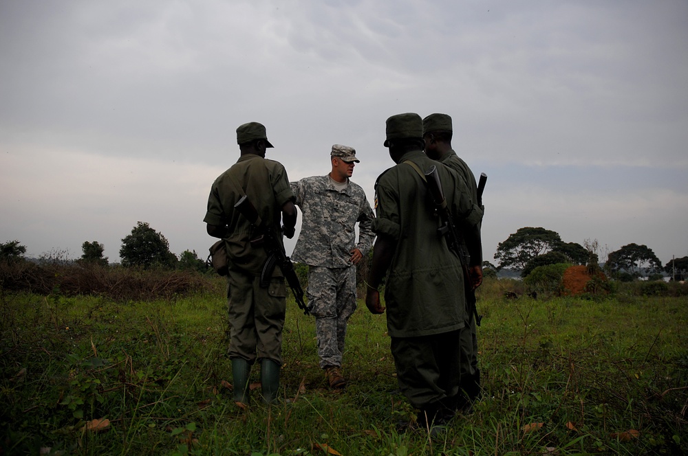 Ugandan Soldiers in Training