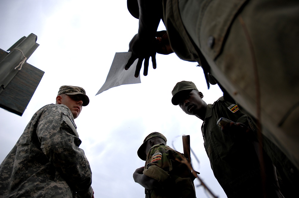 Ugandan Soldiers in Training