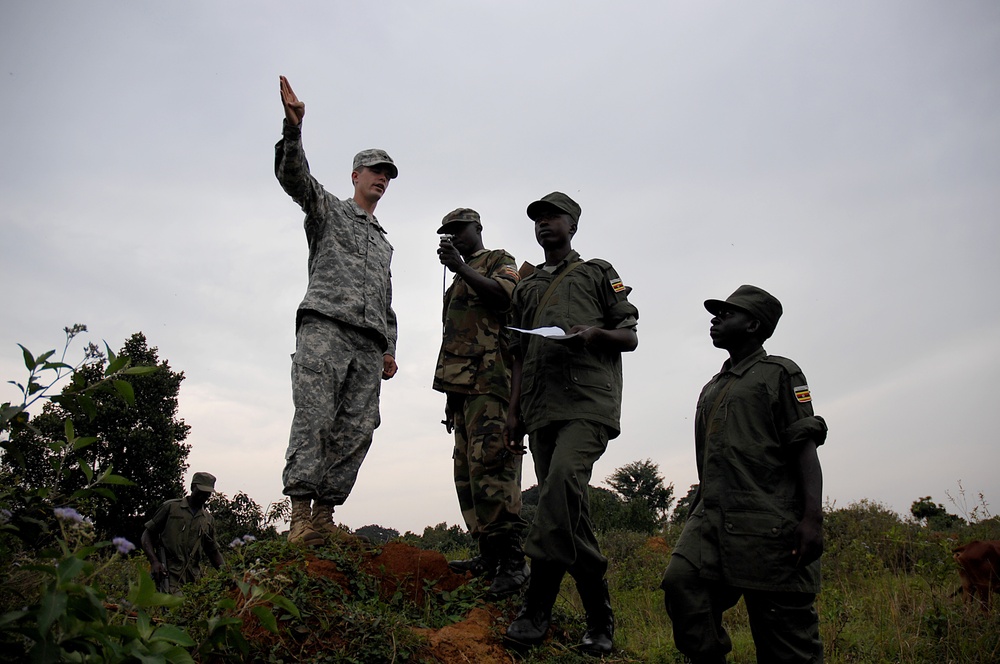 Ugandan Soldiers in Training