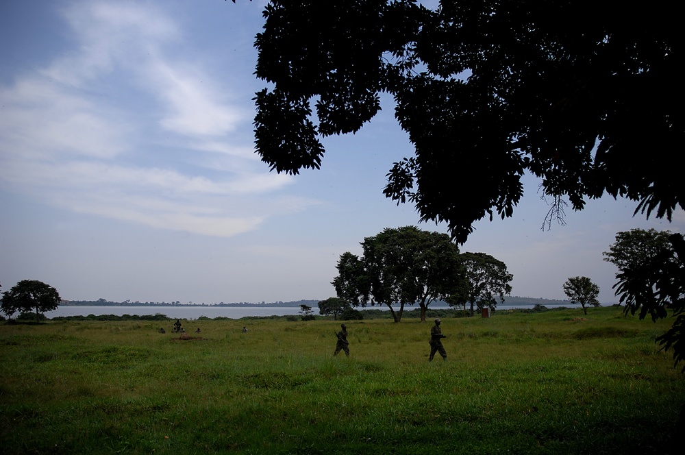 Ugandan Soldiers in Training