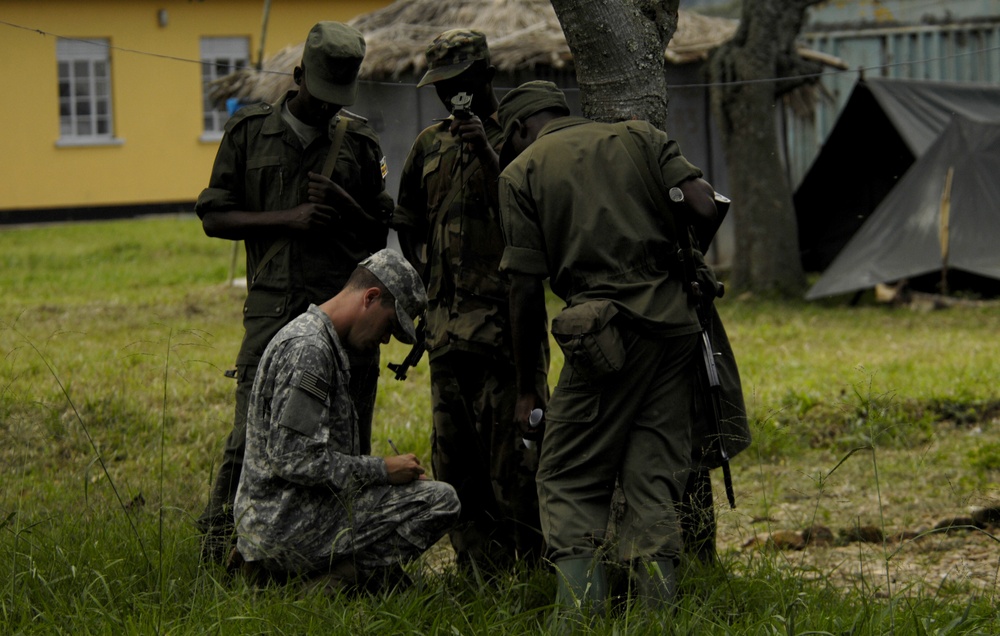 Ugandan Soldiers in Training