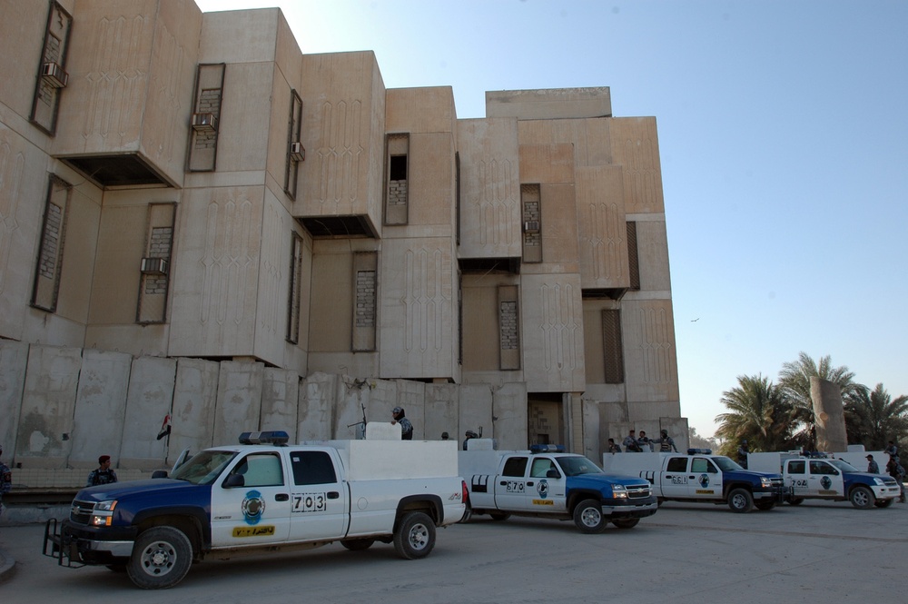 Moving day - National police take control of new headquarters building on Forward Operating Base Loyalty