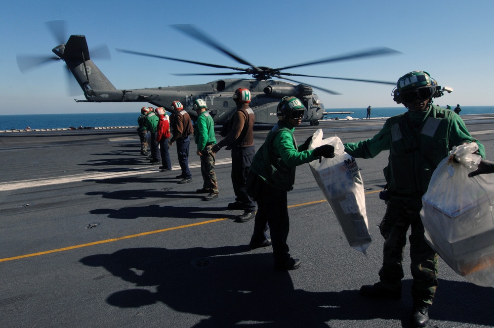 Sailors Unload Mail
