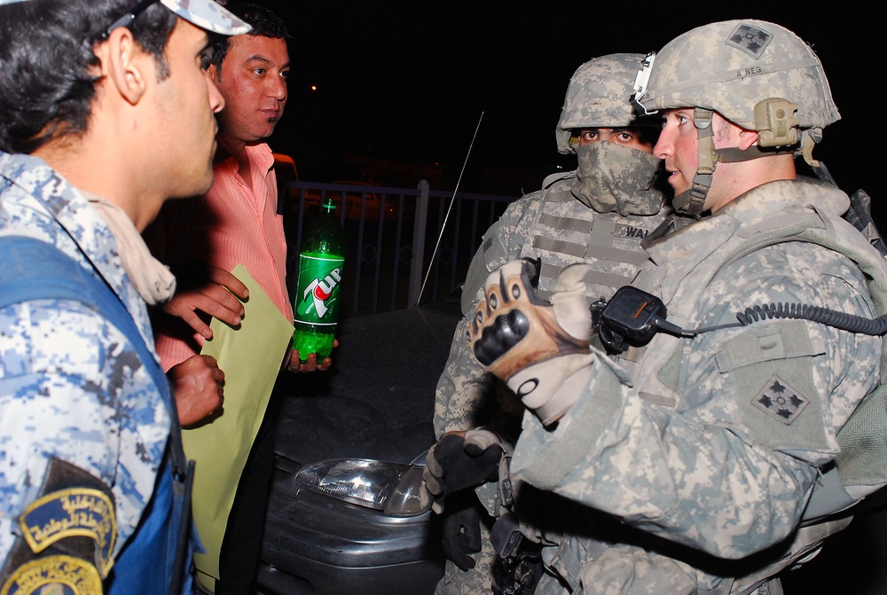 Patrol ensures checkpoint safety
