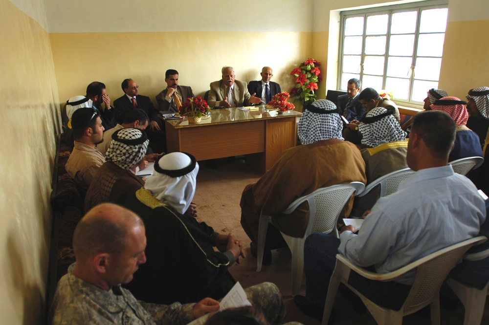 Chairman of Baghdad Province Rural Projects Committee Visits 2nd BCT AO