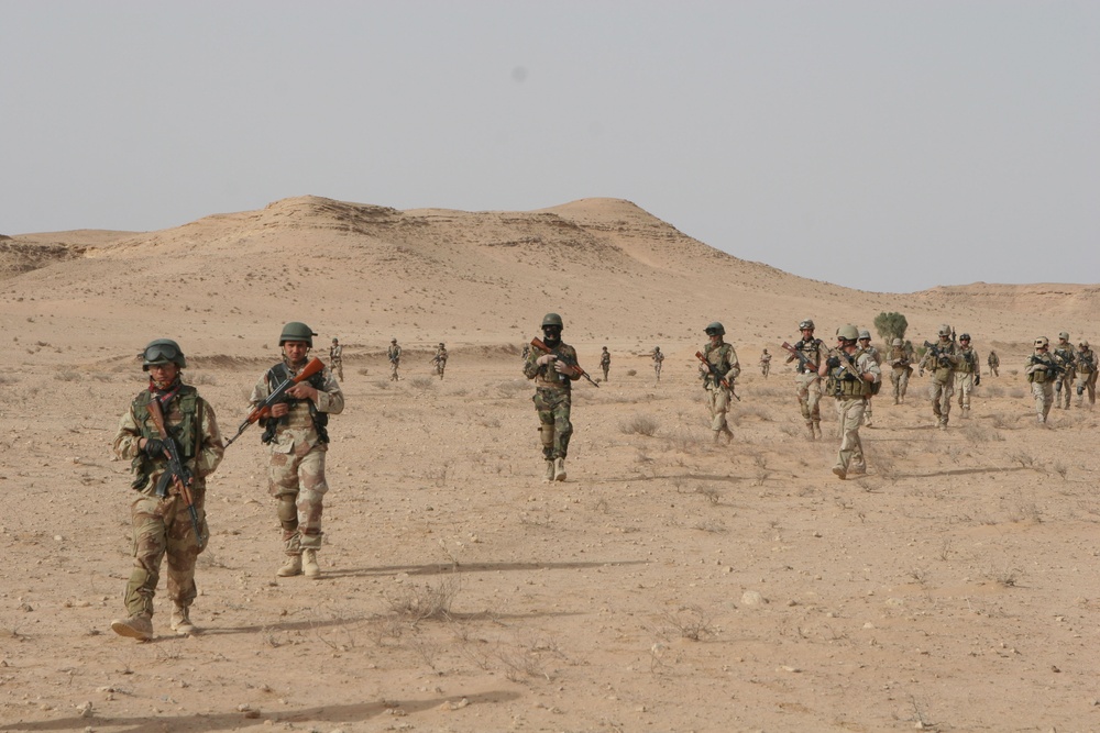 Iraqi army soars overhead