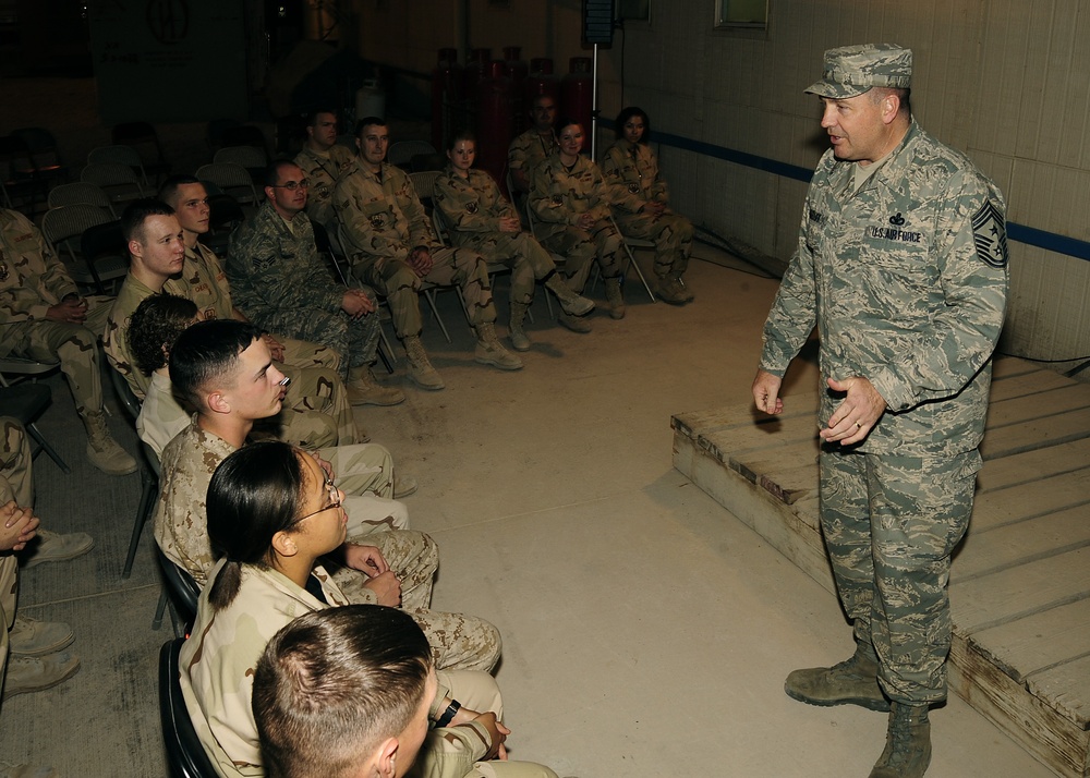 AFCENT's top chief stresses importance of standards, warrior Airman culture