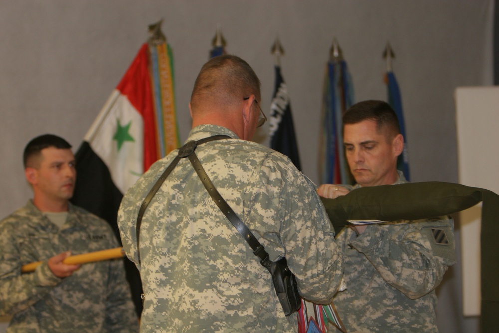 1st BCT Cases Colors, Bids Farewell to Ramadi