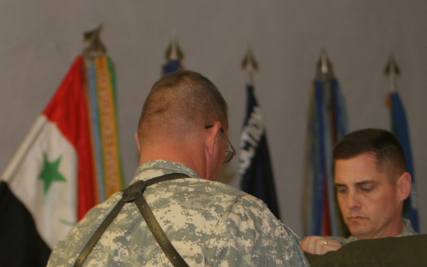 1st BCT Cases Colors, Bids Farewell to Ramadi
