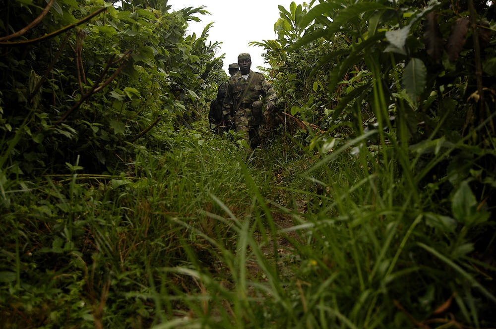 Ugandan Army Land Navigation Course