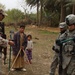 Disabled boy receives crutches from Soldiers