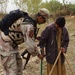 Disabled boy receives crutches from Soldiers