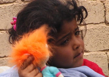 Soldiers deliver food, toys to Gurtan village