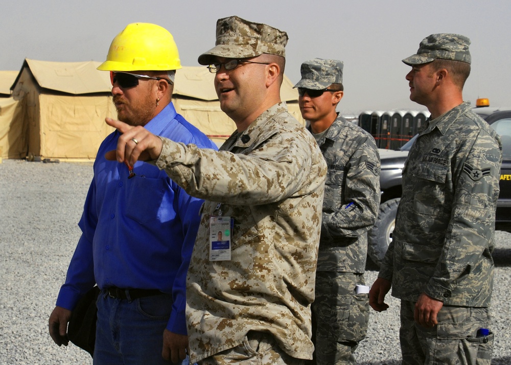 The Air Force makes the Marines right at home