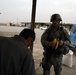 Soldiers shop, greet people at the market
