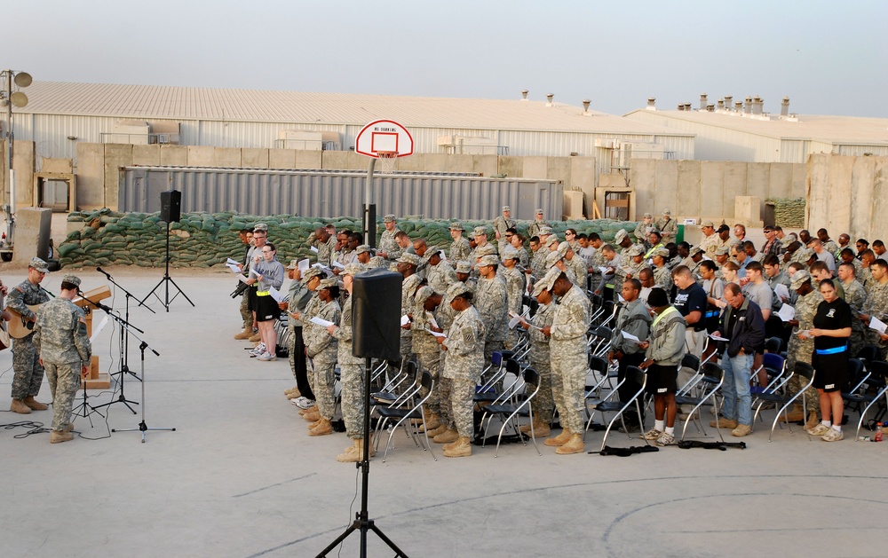 FOB Kalsu holds Easter sunrise service