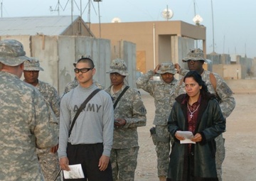 Easter sunrise service at FOB Hammer