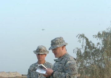 Easter sunrise service at FOB Hammer