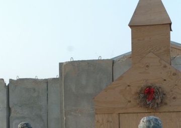 Easter sunrise service at FOB Hammer