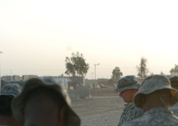Easter sunrise service at FOB Hammer