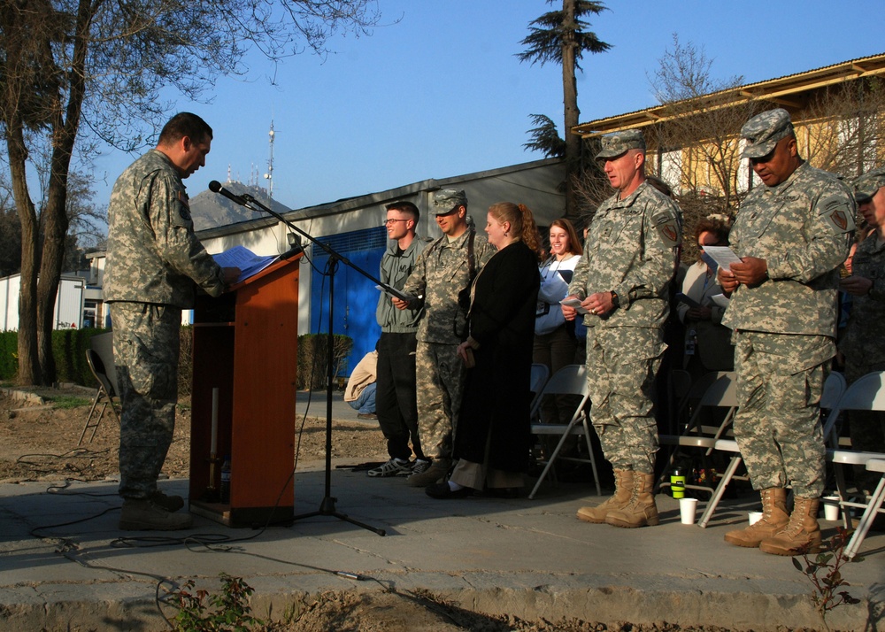 Camp Eggers personnel celebrate Easter in Afghanistan