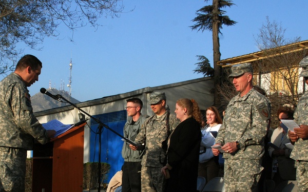Camp Eggers personnel celebrate Easter in Afghanistan