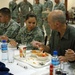 Visiting the troops at Camp Buehring, Kuwait