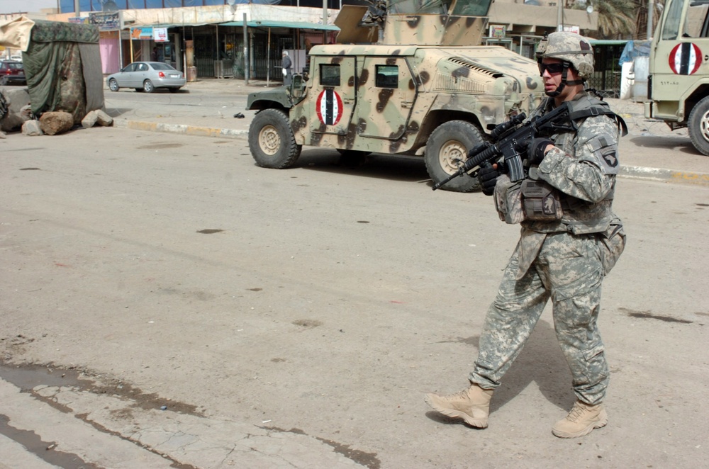 Indiana native patrols northern Baghdad