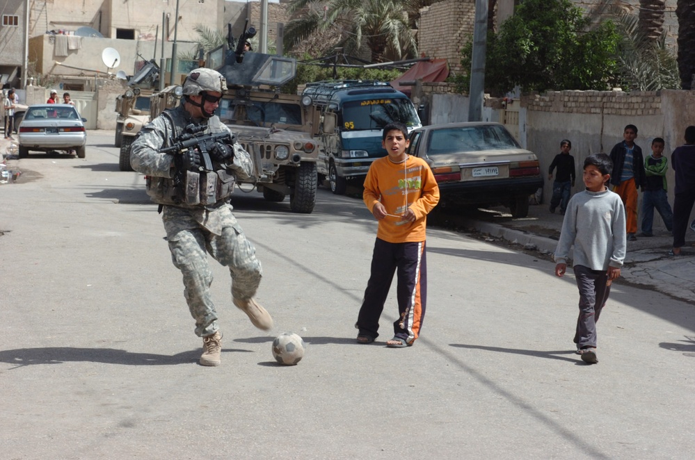 Indiana native patrols northern Baghdad