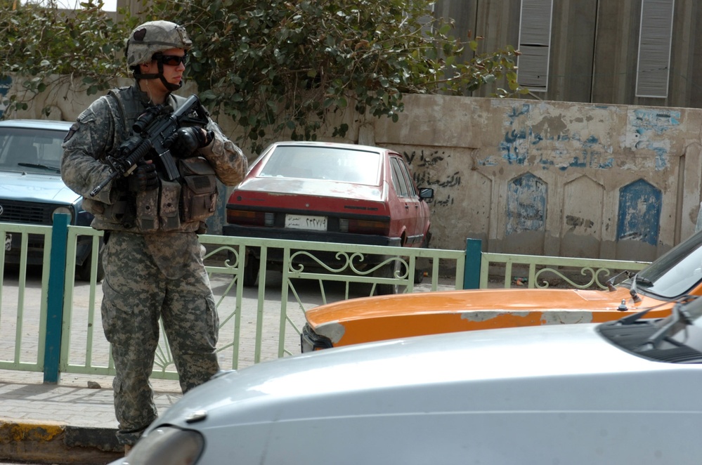 Indiana native patrols northern Baghdad