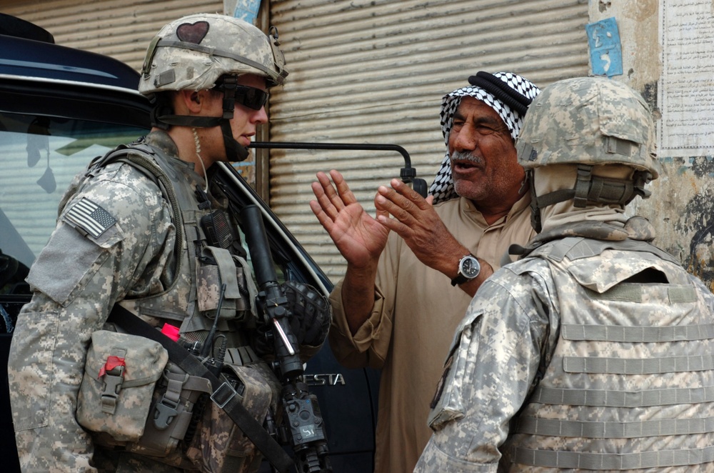 'Hard Rock' troops patrol Hurriyah, ensure safety, security of local Iraqis