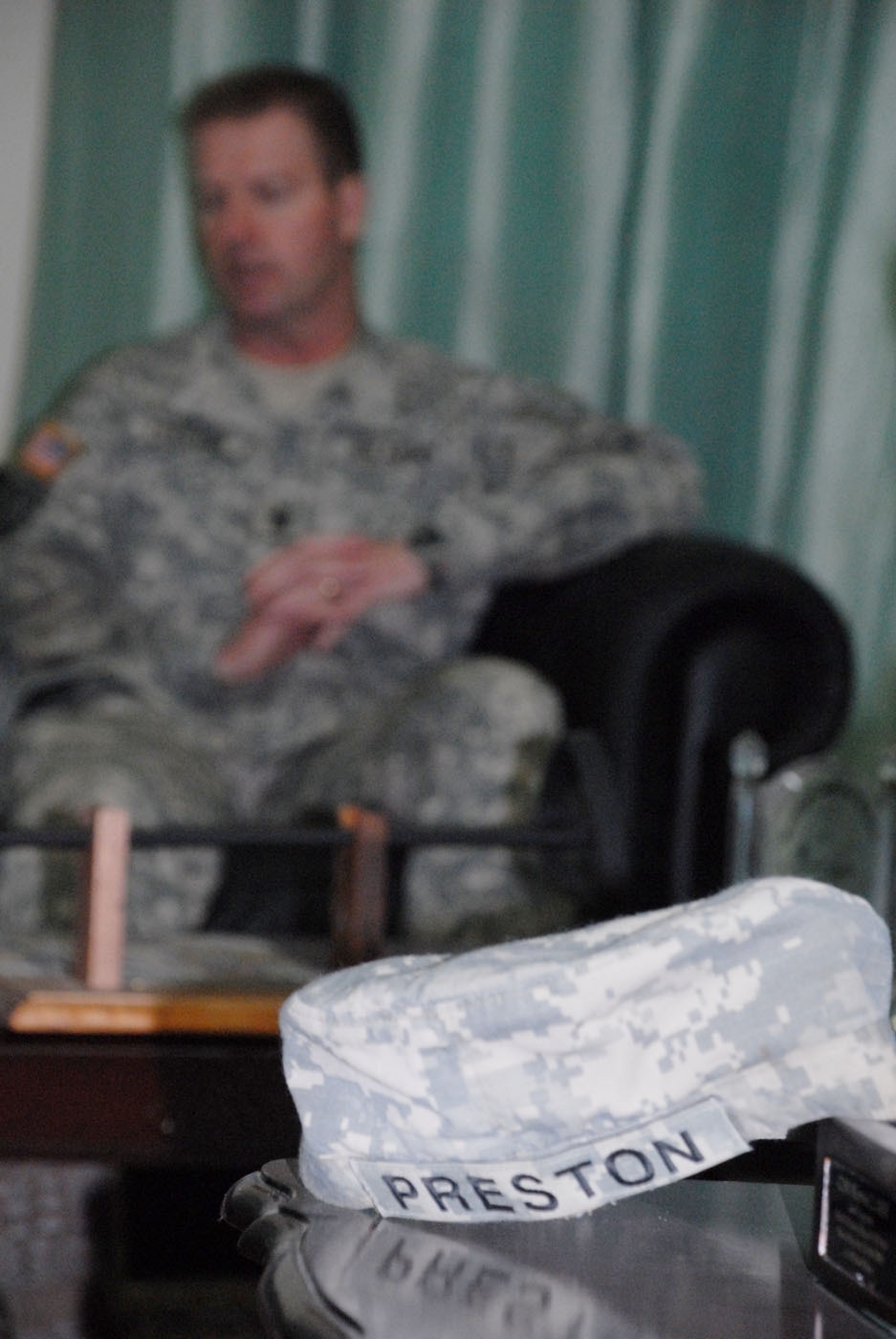 Senior enlisted leader visits troops, assesses situation